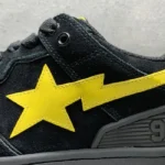 GT A Bathing Ape Bape Sk8 Sta Black Electric Yellow (7)